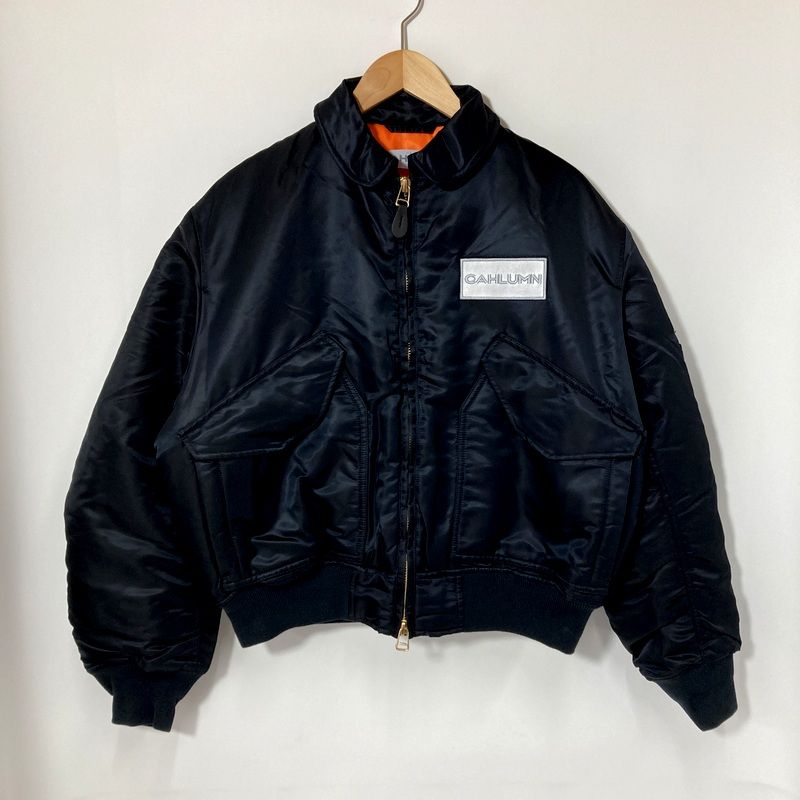 CAHLUMN カウラム ブルゾン マガジンポケット フライトジャケット 234-1584 メンズ Sサイズ ブラック アウター A15215