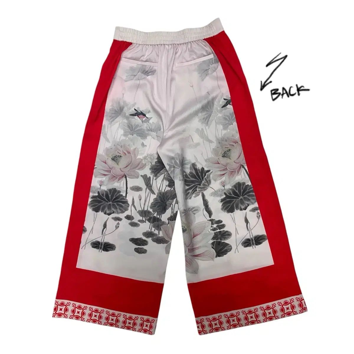 テッド ベイカー シルク プリンティング パンツ XS