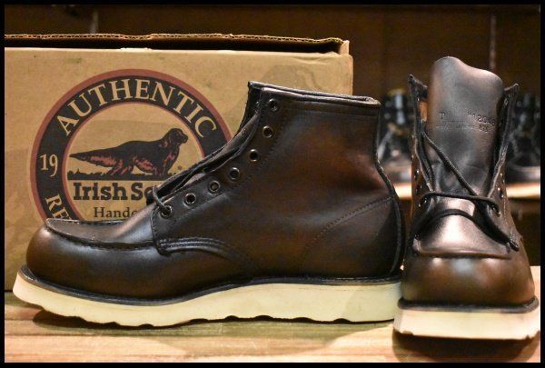 9D DEAD 犬刻印 ハワイブラック 97年 レッドウィング 875 アイリッシュセッター 黒 モックトゥ ブーツ redwing HOPESMORE FE311