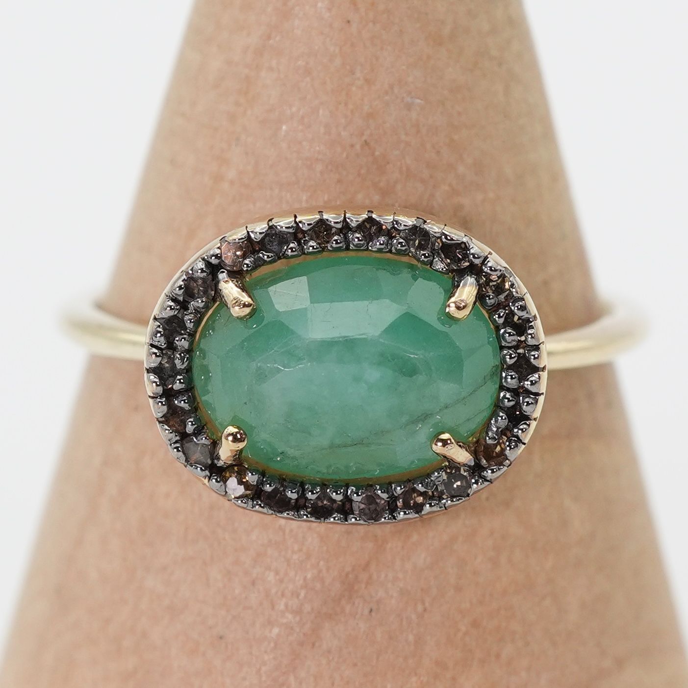 アルティーダウード エメラルド パヴェダイヤモンド リング/24-4613S