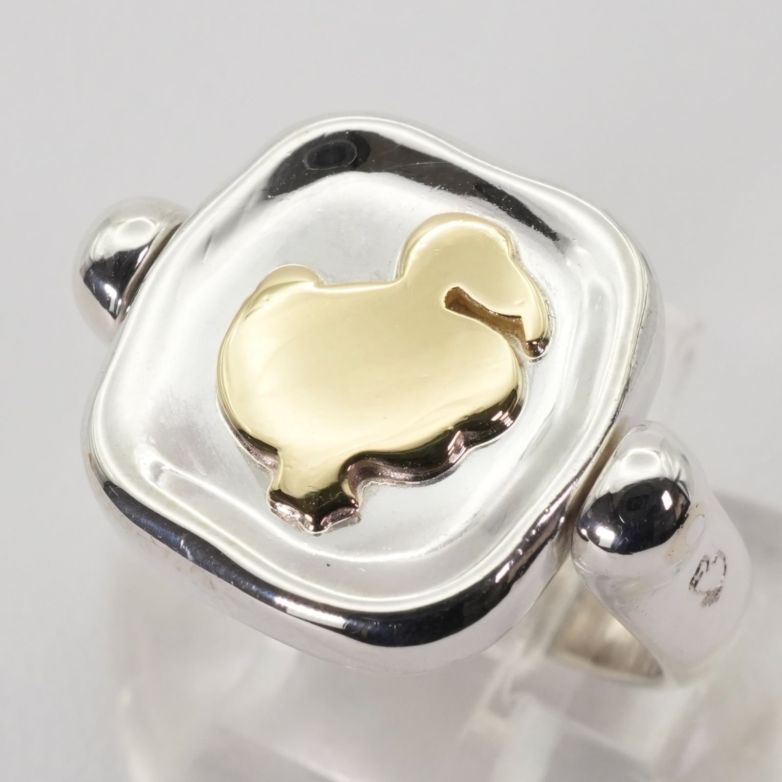 ポメラート フラップ リング K18×SV コンビ ドド 25-1608S