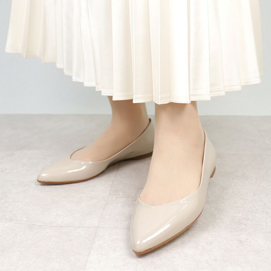 ファビオルスコーニ FABIO RUSCONI レディース パンプス フラットシューズ S 2428 F SILVER 2