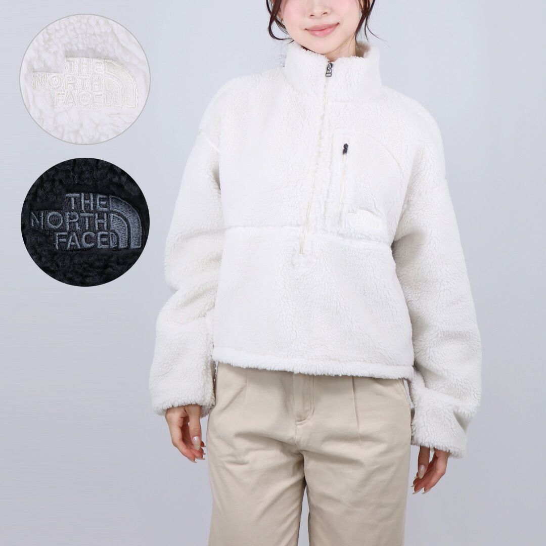 ノースフェイス THE NORTH FACE レディース プルオーバー ボアジャケット W EXTREME PILE 2 PULLOVER NF0A88ZC QLI1 WHITE DUNE