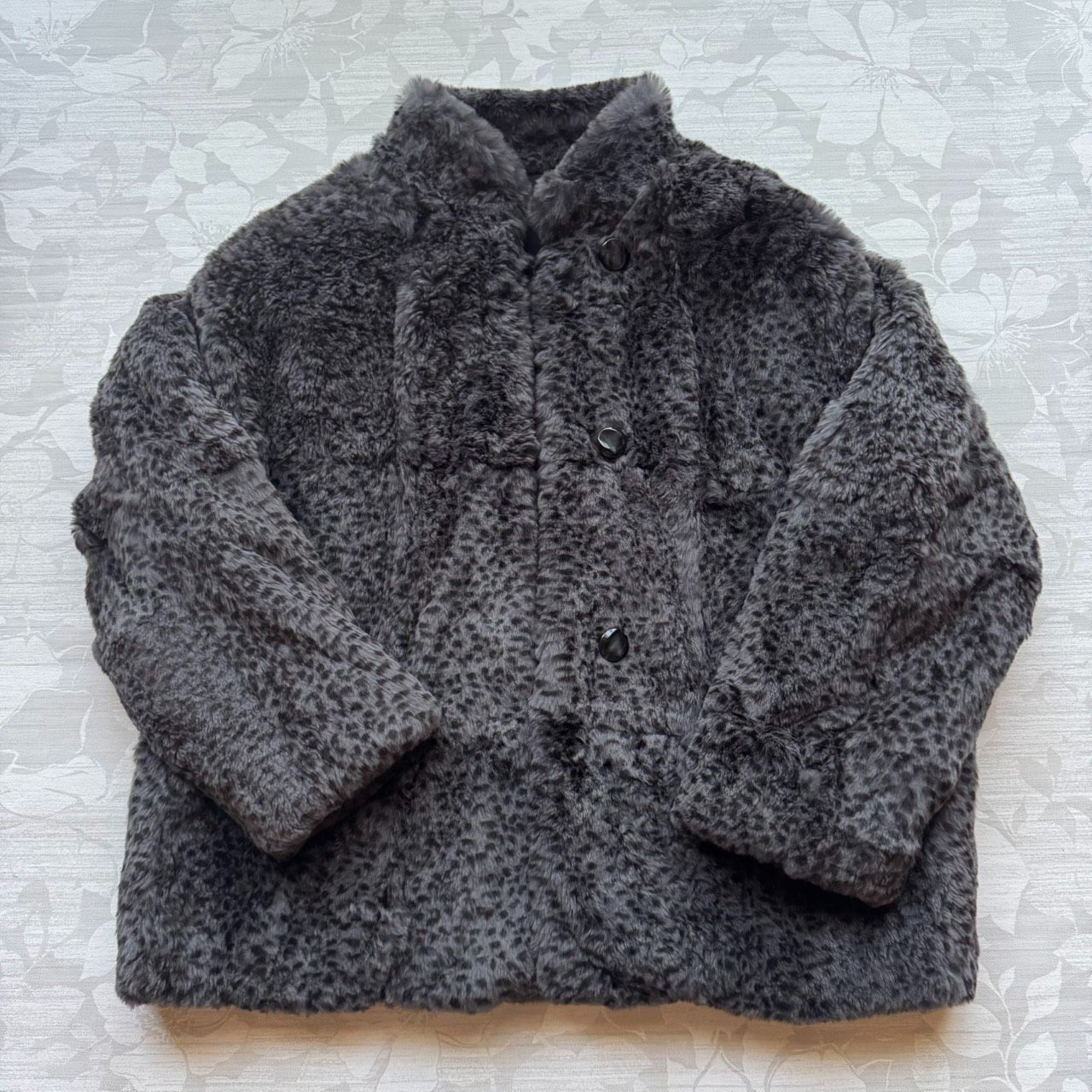 LA.ZEIMA ラ ジーマ リバーシブルジャケット ラビットファー アニマル柄 スタンド M