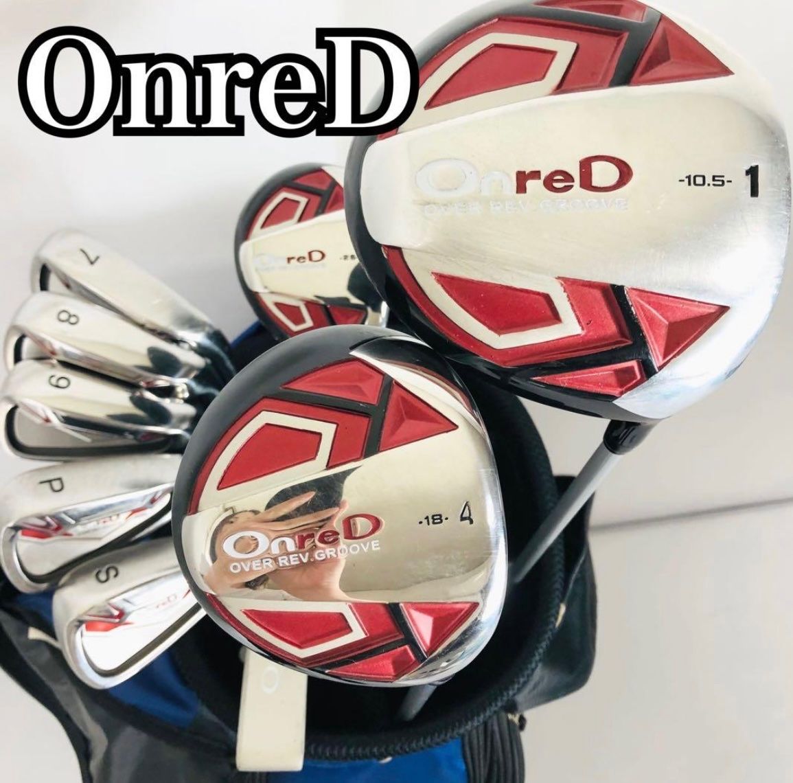 TSURUYA ツルヤ OnreD オンレッド メンズ ゴルフ クラブ セット 入門 バッグ付き 右利き パター付 Z-114