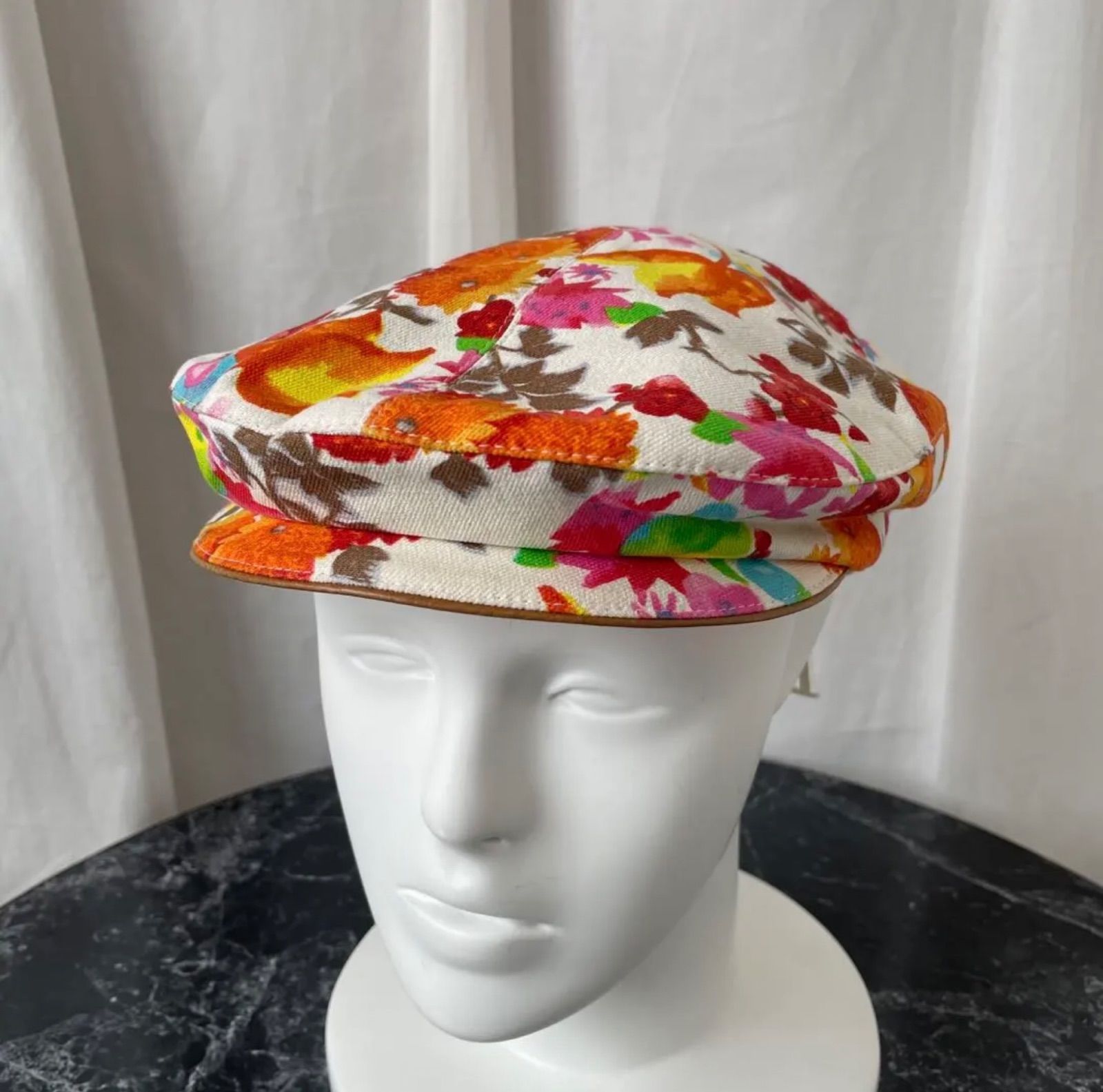 う*き様 クリスチャン ディオール ベール付 コットン キャスケット 56 Christian Dior クリスチャンディオール キャスケット キャップ