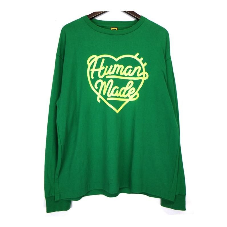ヒューマンメイド HUMAN MADE 23AW HEART L S Tee HM25CS046 ハート ロゴ プリント ロング スリーブ Tシャツ w24600