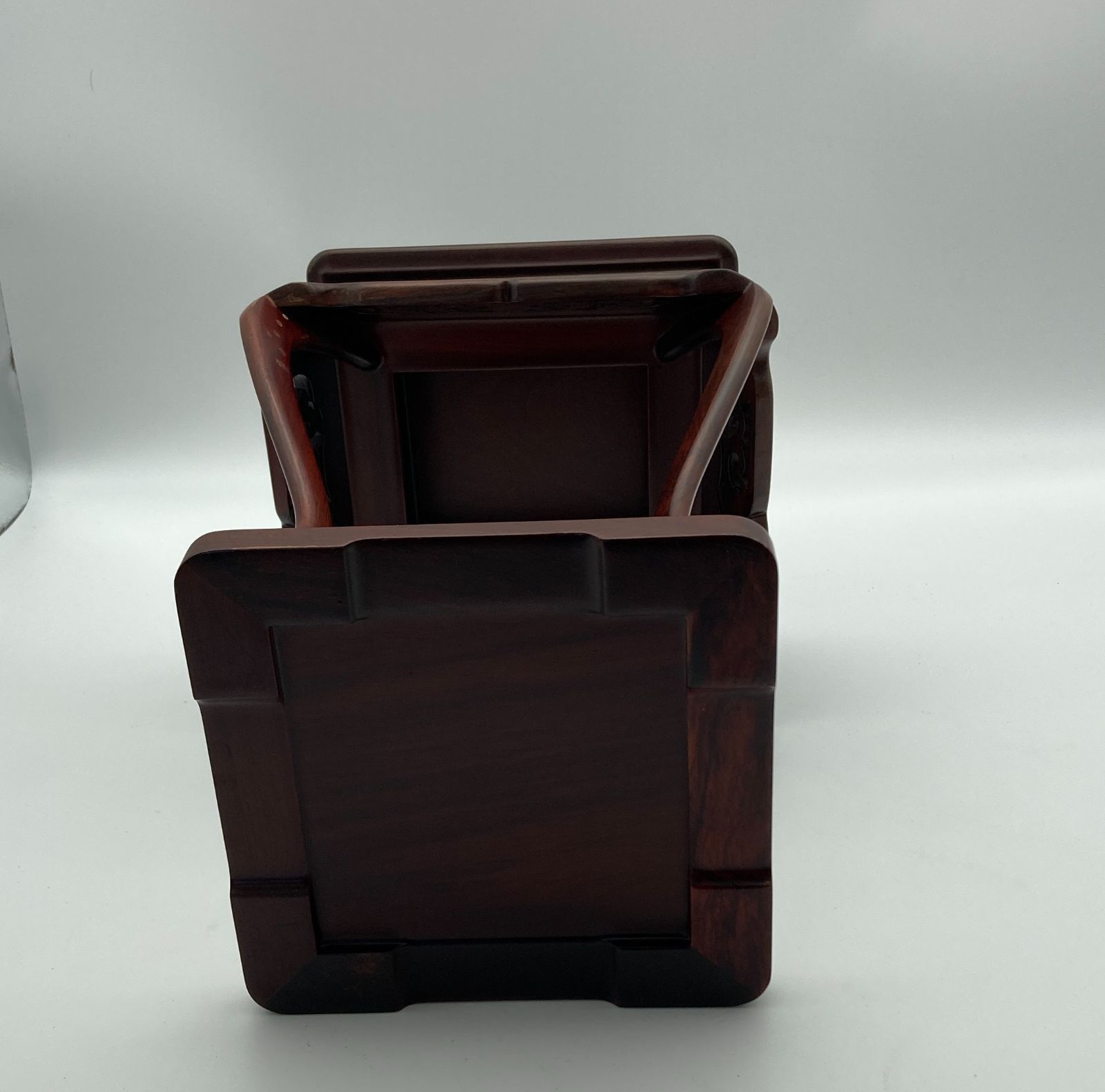 透かし彫 香炉台 花台 猫脚 唐木 花梨材 木製 茶道具 花瓶台 - メルカリ