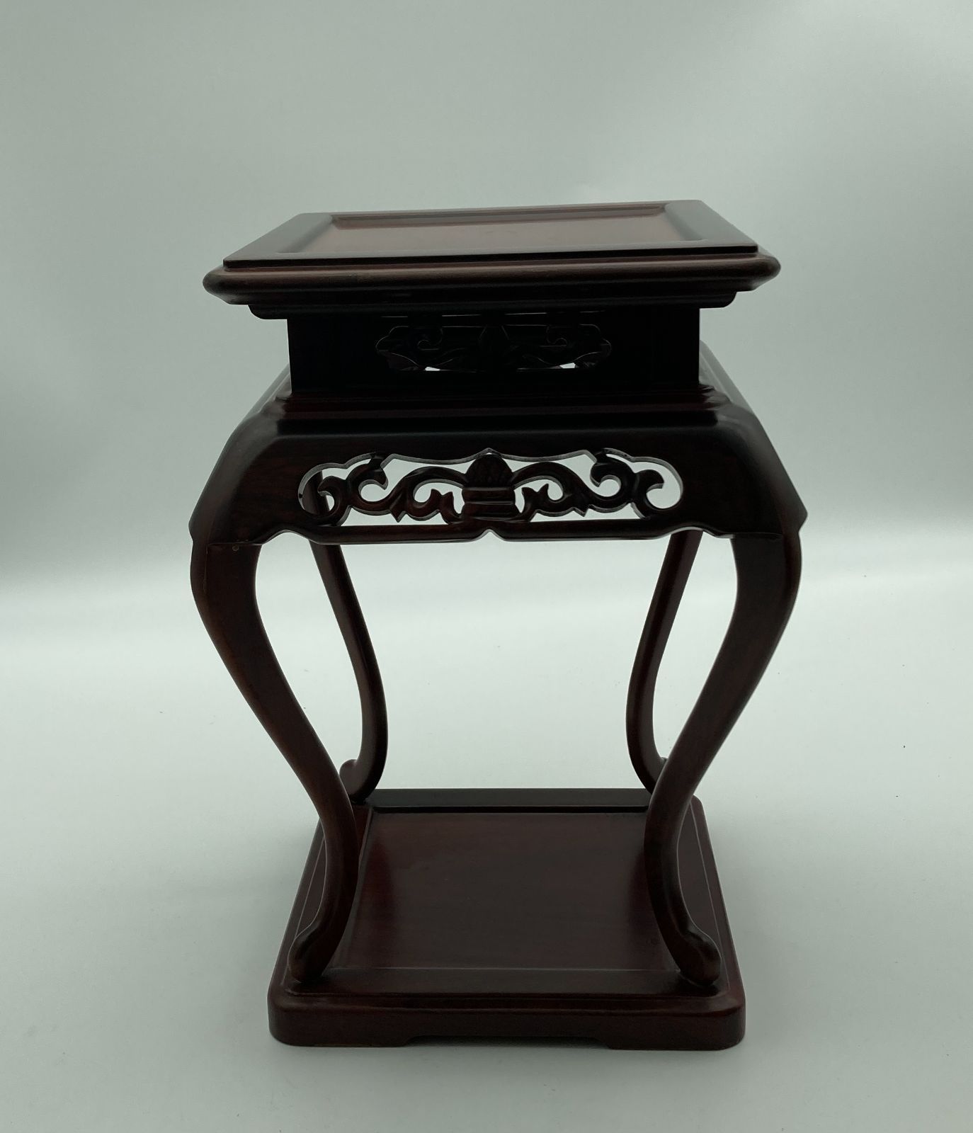 透かし彫 香炉台 花台 猫脚 唐木 花梨材 木製 茶道具 花瓶台 - メルカリ