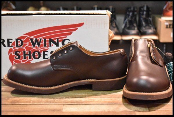 8.5D DEAD 羽タグ 98年 レッドウィング 8100 オックスフォード ガラスレザー コレクテッドグレイン フォアマン redwing HOPESMORE FE414