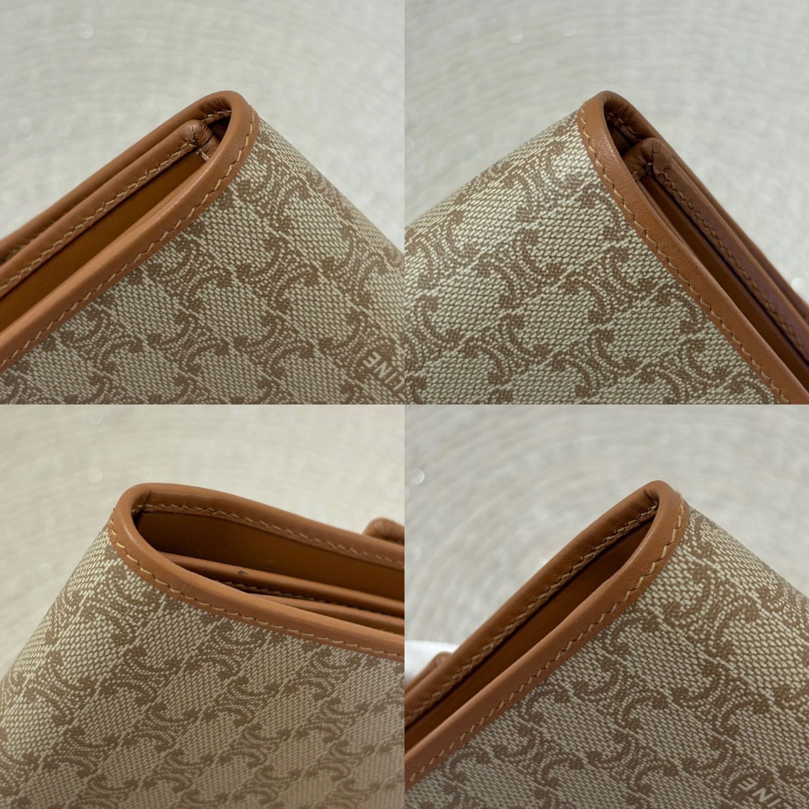 未使用品】CELINE Vintage Triomphe Short Wallet セリーヌ マカダム
