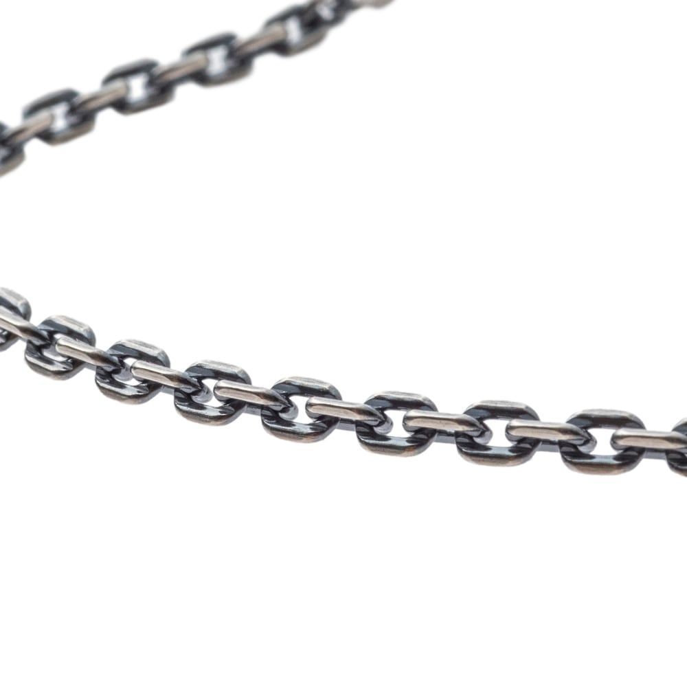 2.5ｍｍ4面カットAKアズキチェーン燻し50ｃｍ アルテミスキングス