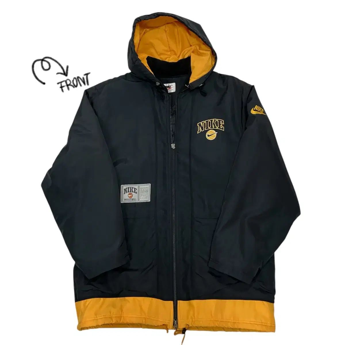 90s NIKE スクール バスケット キルティング アウター 100