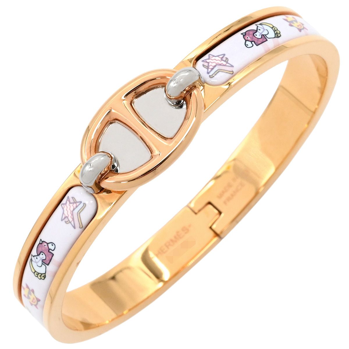 エルメス バングル ミニ クリック シェーヌ ダンクル ローズゴールド