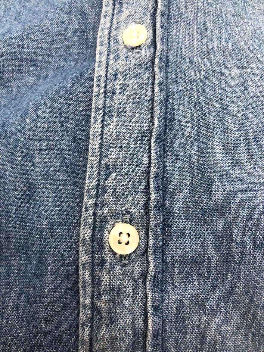 Ralph Lauren ラルフローレン 赤ポニー 刺繍ロゴ デニム シャツ sizeM