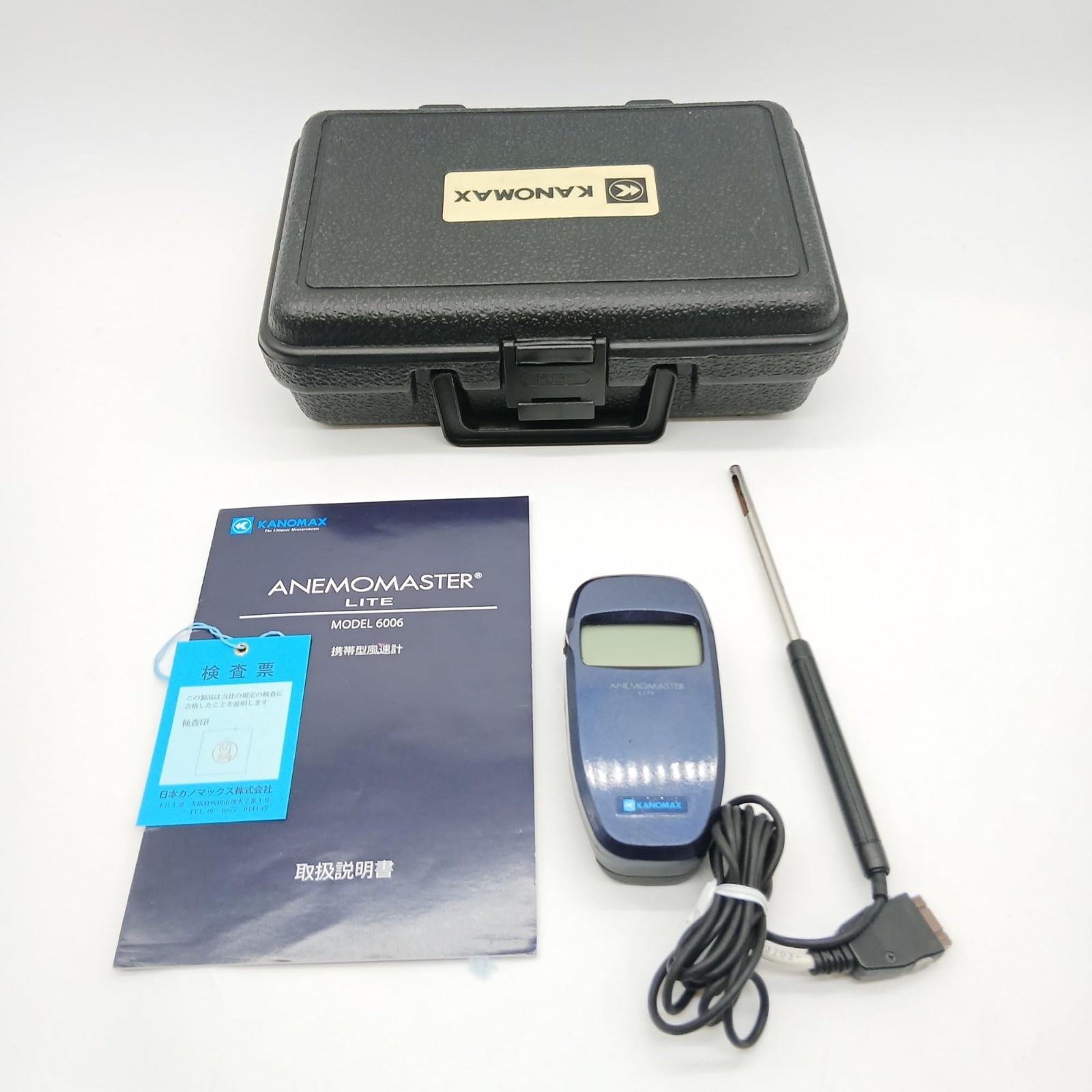 No.4249 Kanomax 日本カノマックス KANOMAX アネモマスター風速計 風速 風温 6006