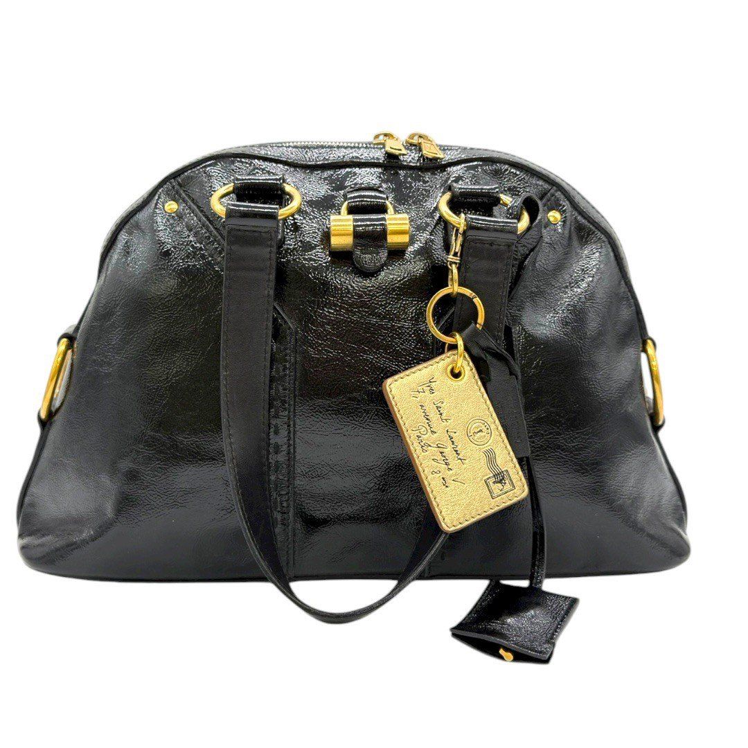 イヴサンローラン ミューズバッグ パテントレザー レディース YSL