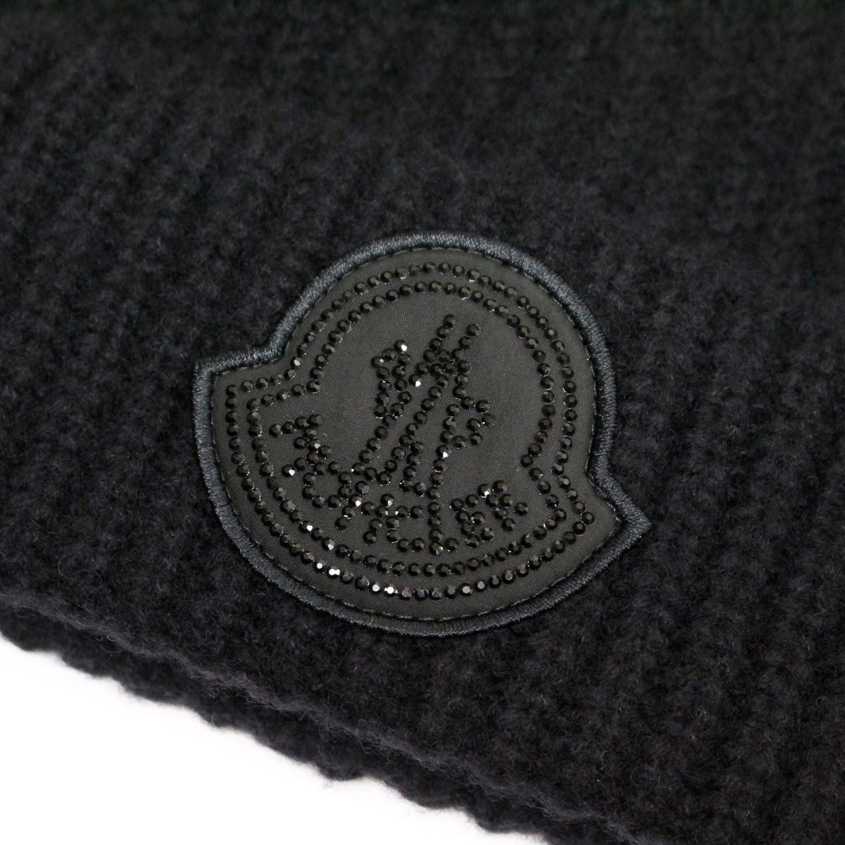  98 MONCLER モンクレール 3 B 00035 M 2739 ブラック ニットキャップ ニット帽 男女兼用 ニット帽 ビーニー 帽子
