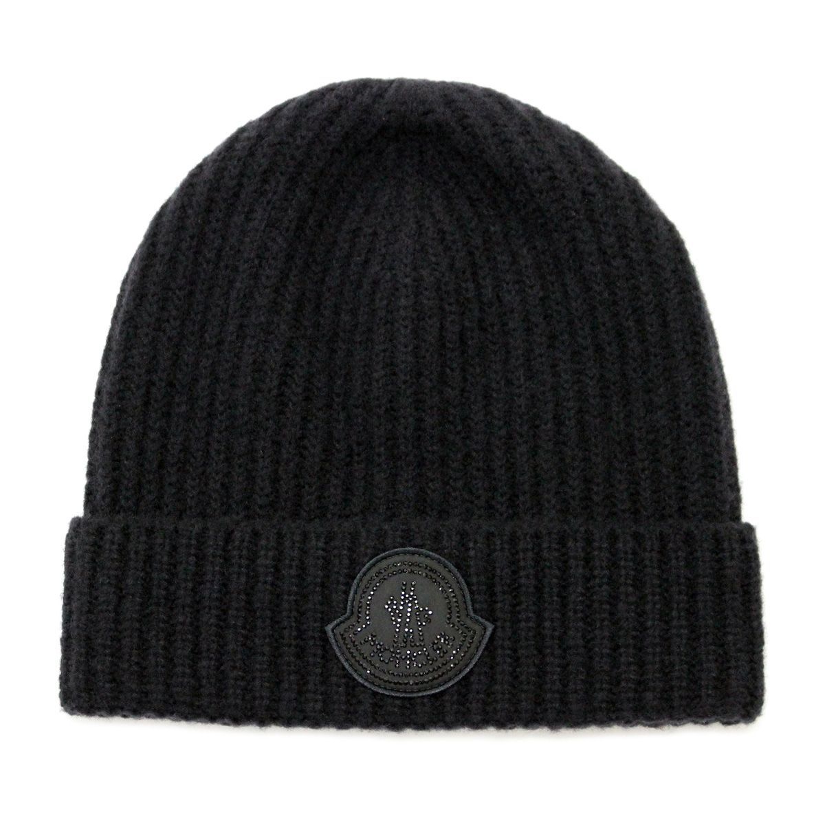 98 MONCLER モンクレール 3B00035 M2739 ブラック ニットキャップ ニット帽 男女兼用
