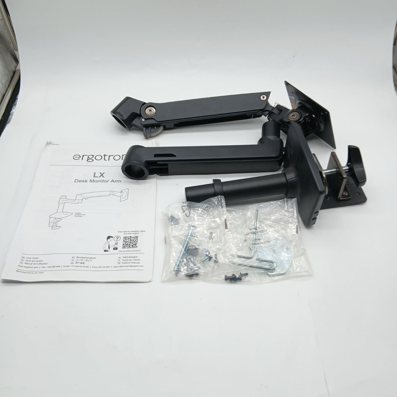 No.4250 ERGOTRON エルゴトロン LX モニターアーム デスクマウント マットブラック 34インチ 3.2 11.3kg まで VESA規格対応 45-241-224