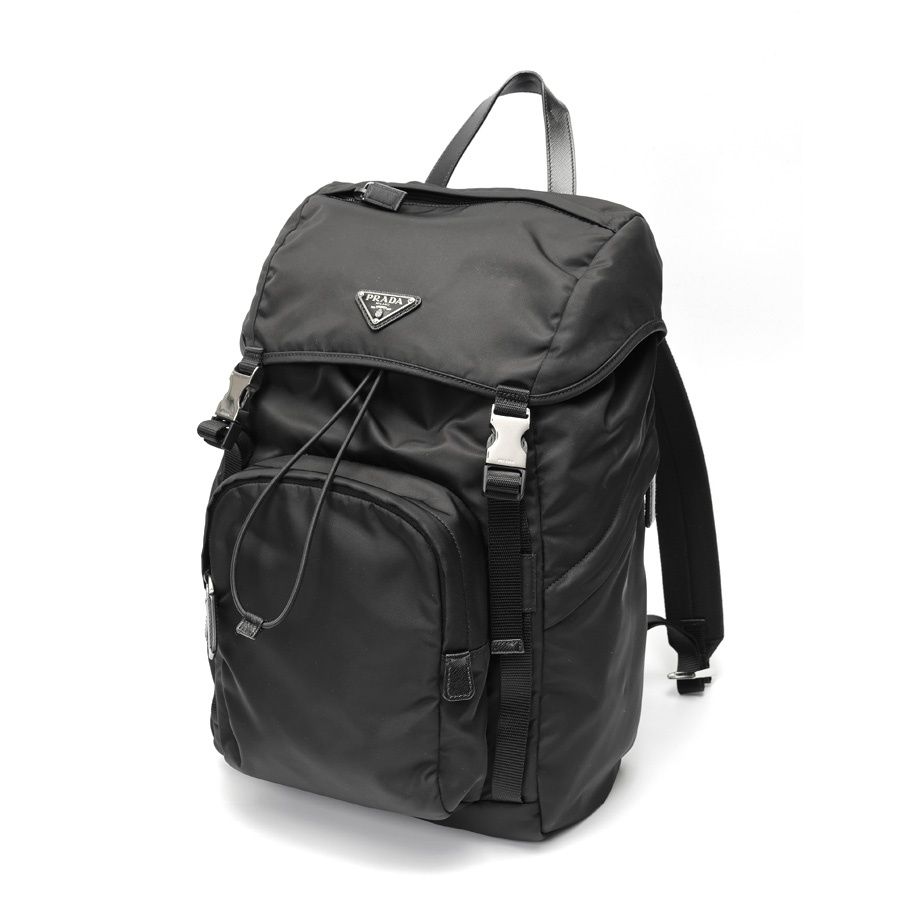 プラダ / PRADA Re-Nylon サフィアーノレザー バックパック / リュック