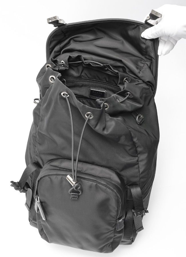 プラダ / PRADA Re-Nylon サフィアーノレザー バックパック / リュック