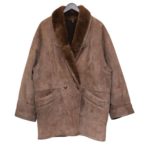 VINTAGE ヴィンテージ ショール くるみボタンムートンジャケット 8054000222537