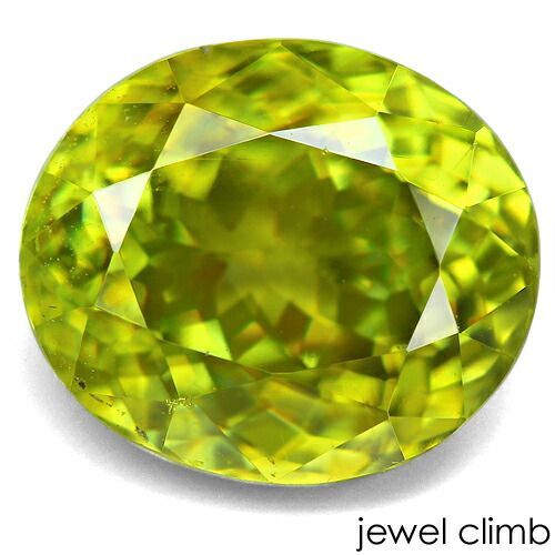 結晶全体で輝かせる なグリーン グリーンスフェーン 宝石 ルース １ ７５ＣＴ