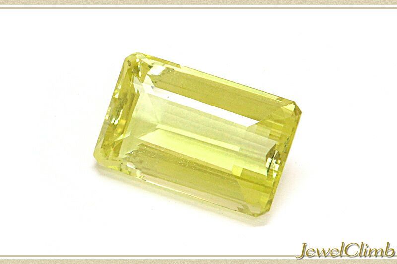 鑑別書付 爽やかなイエローがシャープに輝く レモンシトリン 宝石 ルース ２３ ３１ＣＴ