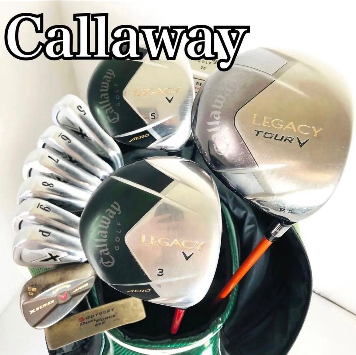 Callaway キャロウェイ ODYSSEY オデッセイ メンズ ゴルフ クラブ セット 入門 バッグ付き フルセット 右利き パター付 Z-86