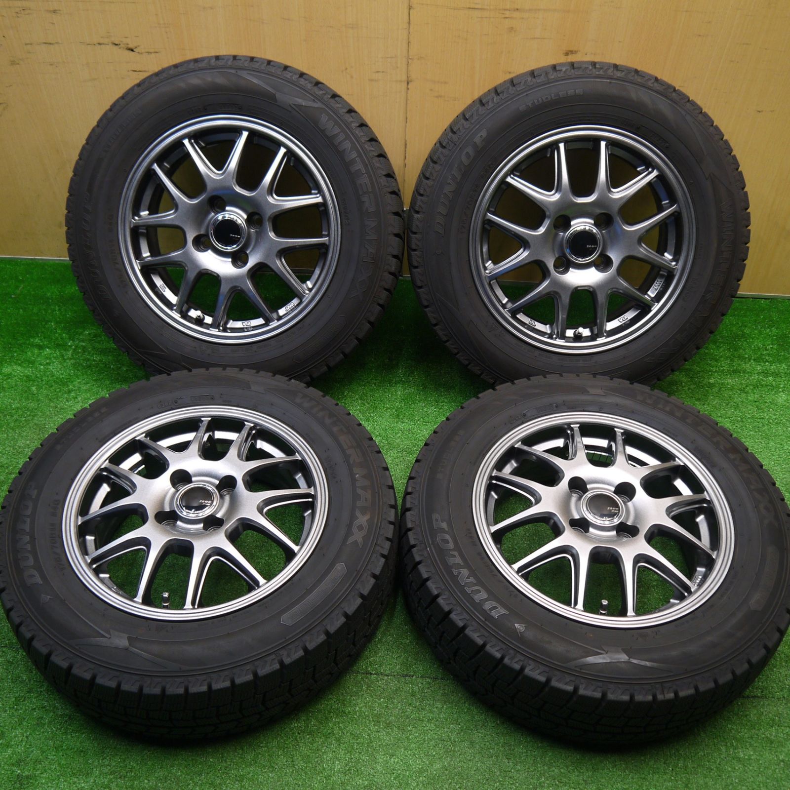 175⁄70R14 ダンロップ バリ溝！22年！キレイ！9.5分☆スタッドレス 