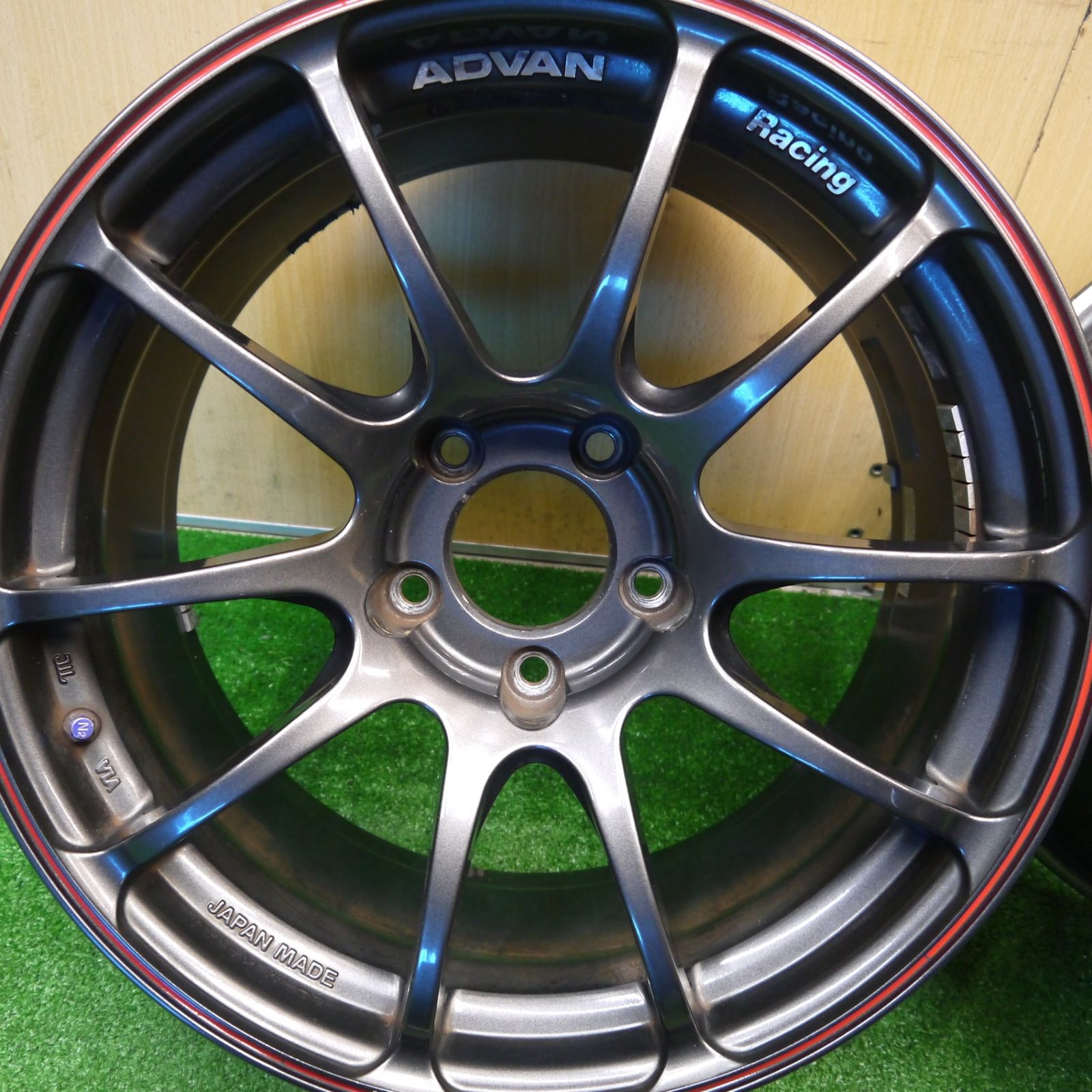 リムステッカー付き ADVAN Racing RZ 17インチ ホイール 17 9 J アドバン レーシング PCD 114 3 5 H ホ