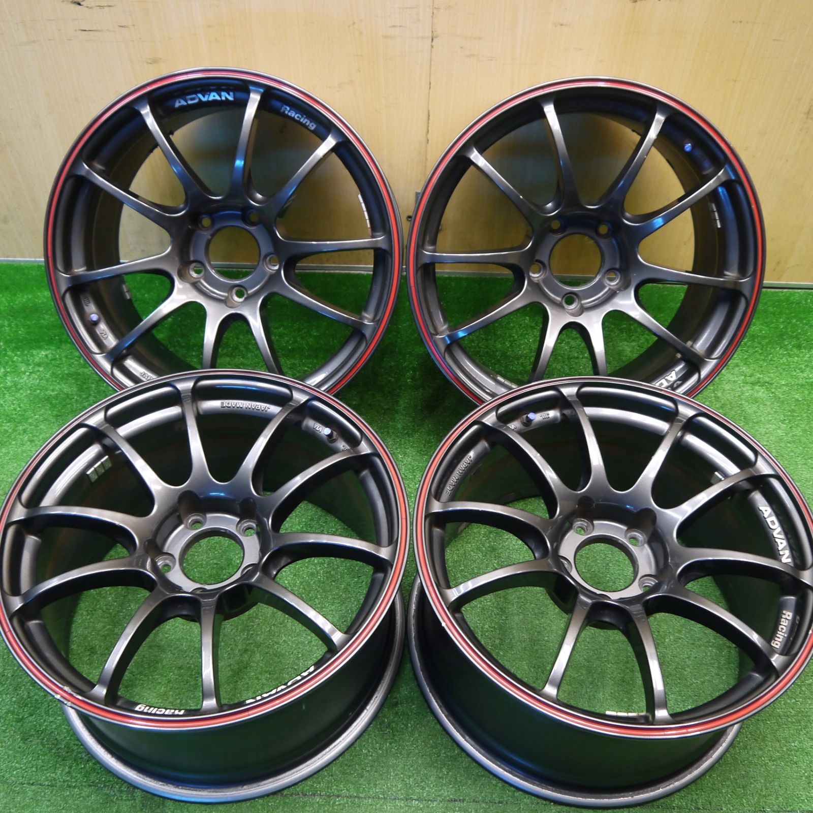 リムステッカー付き ADVAN Racing RZ 17インチ ホイール 17 9 J アドバン レーシング PCD 114 3 5 H ホ