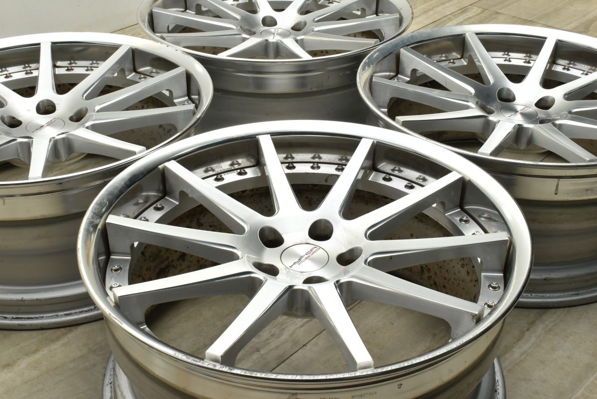 鍛造品 ハイパーフォージド HF C 10 19 in 9 J 31 PCD 112 4本セット ベンツ CLS 交換用 カスタム用 補修ベース