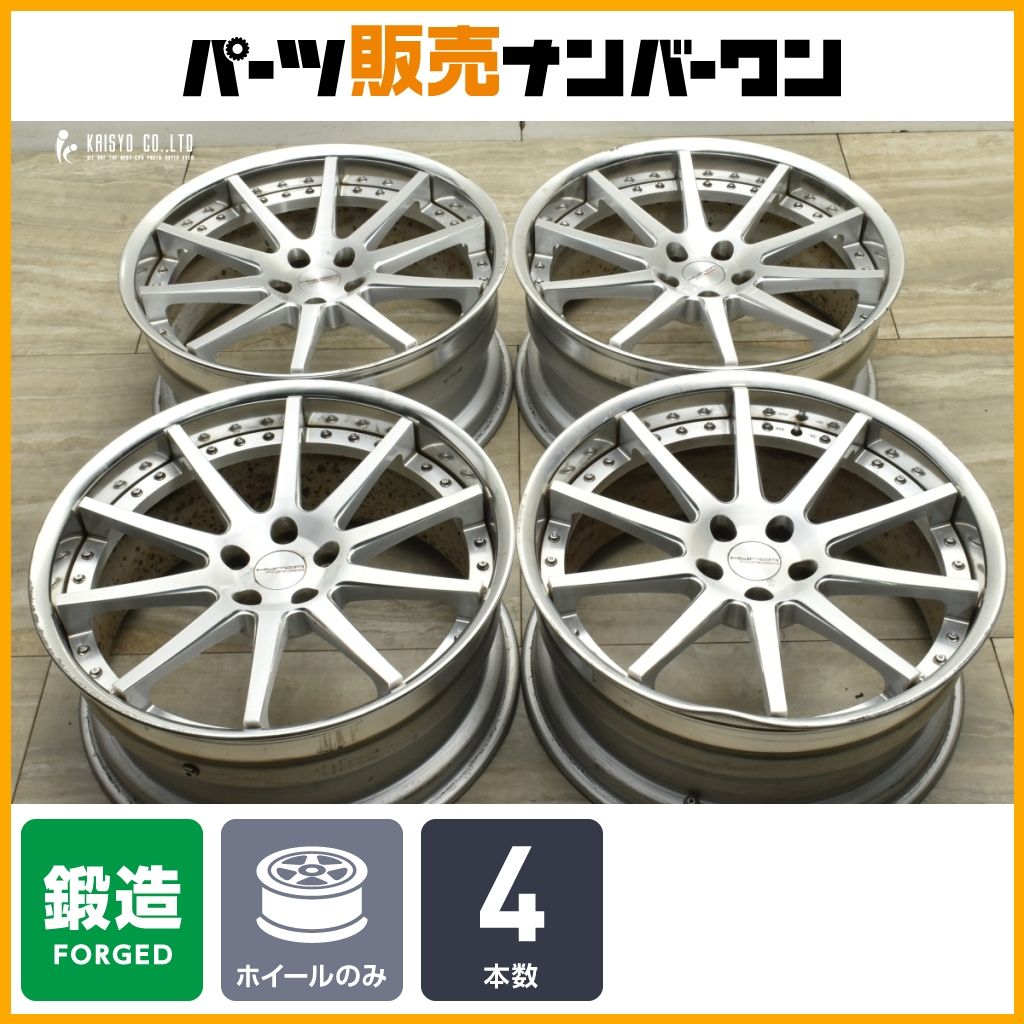 鍛造品 ハイパーフォージド HF C 10 19 in 9 J 31 PCD 112 4本セット ベンツ CLS 交換用 カスタム用 補修ベース