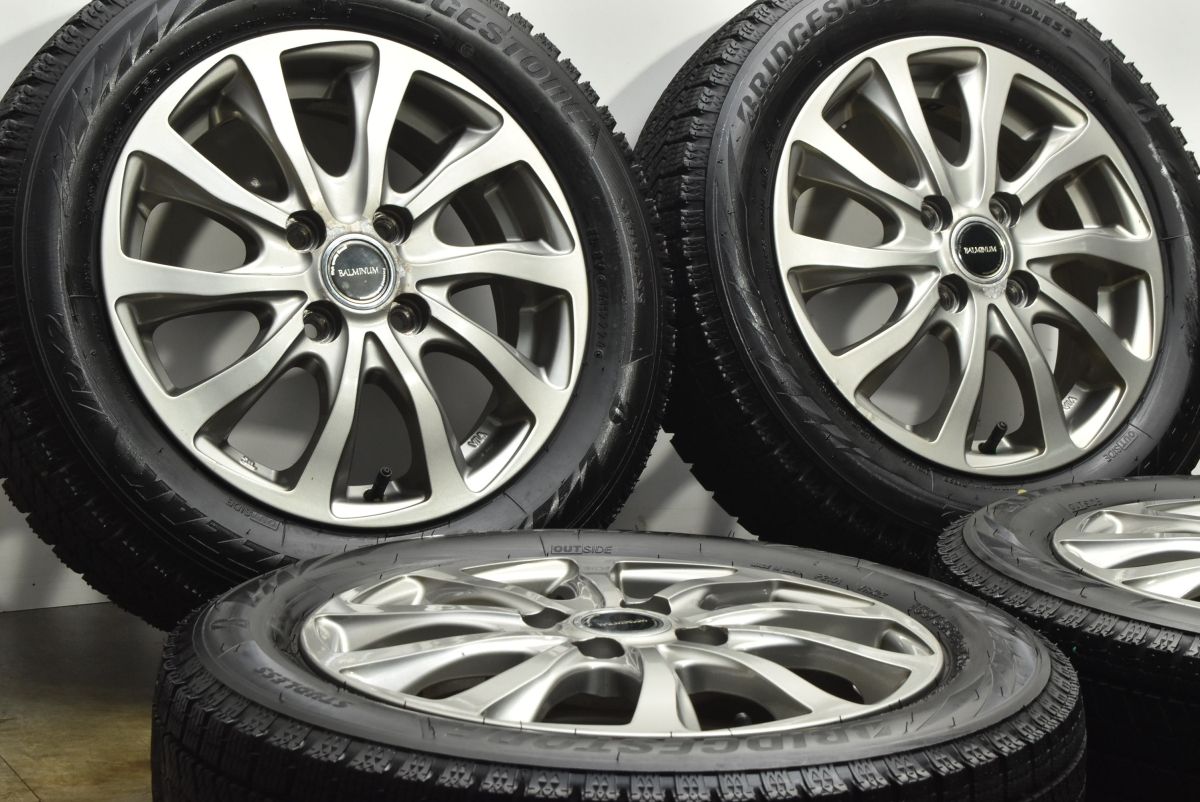 2024年製 バリ溝】バルミナ 14in 4.5J +45 PCD100 ブリヂストン