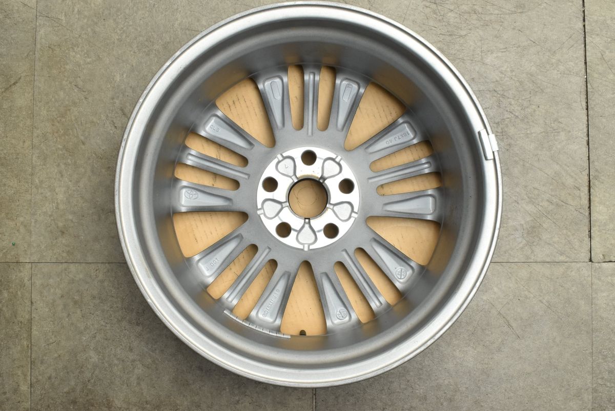  新車外し品 トヨタ 40 アルファード 18 in 7 J PCD 120 4本セット ヴェルファイア 流用 ノーマル戻し スタッドレス用に 18インチ ホイール