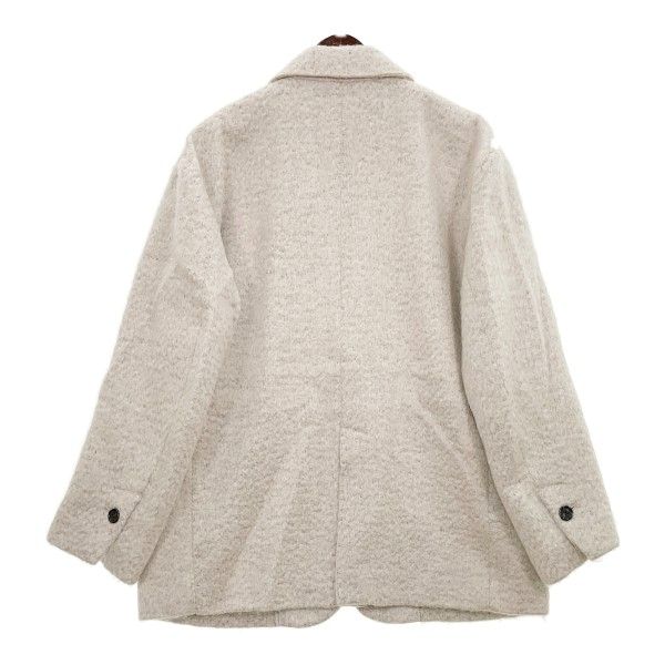 CLANE クラネ ミックスシャギー オーバー テーラードジャケット 15101-0002 レディース サイズ1 アイボリー アウター IL17251