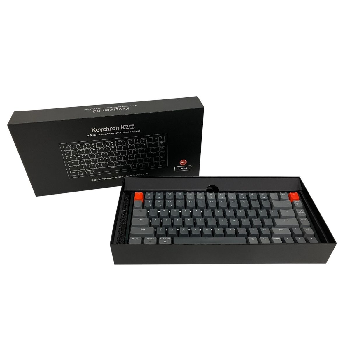 Keychron K2 キーボード ワイヤレス 赤軸 メカニカルキーボード PC 英語配列 B10580170