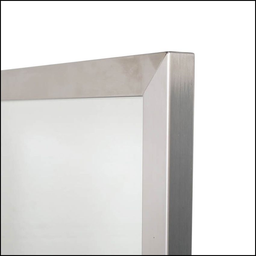 STAINLESS STEEL FRAME MIRROR WITH BRACKET S インテリア ウォール
