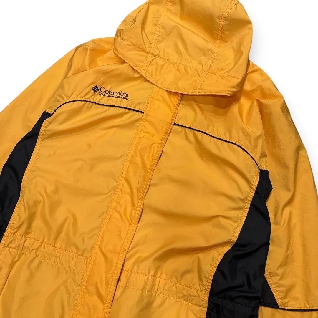 90s 00s Columbia マウンテンジャケット シェルジャケット ナイロンジャケット ダブルジップ Wu-tang ドローコード B-boy スケーター ストリートファッション 古着