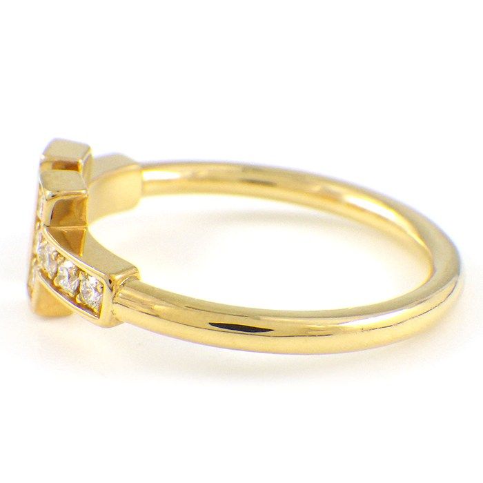 ティファニー Tiffany - Co. リング Tワイヤー 60147099 ダイヤモンド 0.13ct K18YG 9号 MERCADOAVALIA_COM_BR