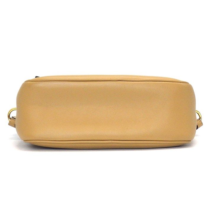  フェンディ FENDI ショルダーバッグ スモール キャム 8 BS 042 ＦＦロゴ キャメル レザー ゴールド金具 ブラウン メッセンジャーバッグ ショルダーバッグ