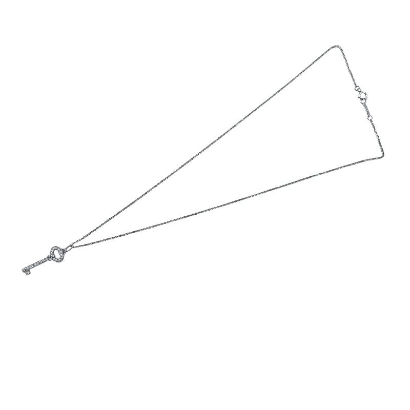 ティファニー TIFFANY＆CO オーバルキーネックレス ホワイトゴールド K 18ホワイトゴールド Au 750 ダイヤモンド ジュエリー