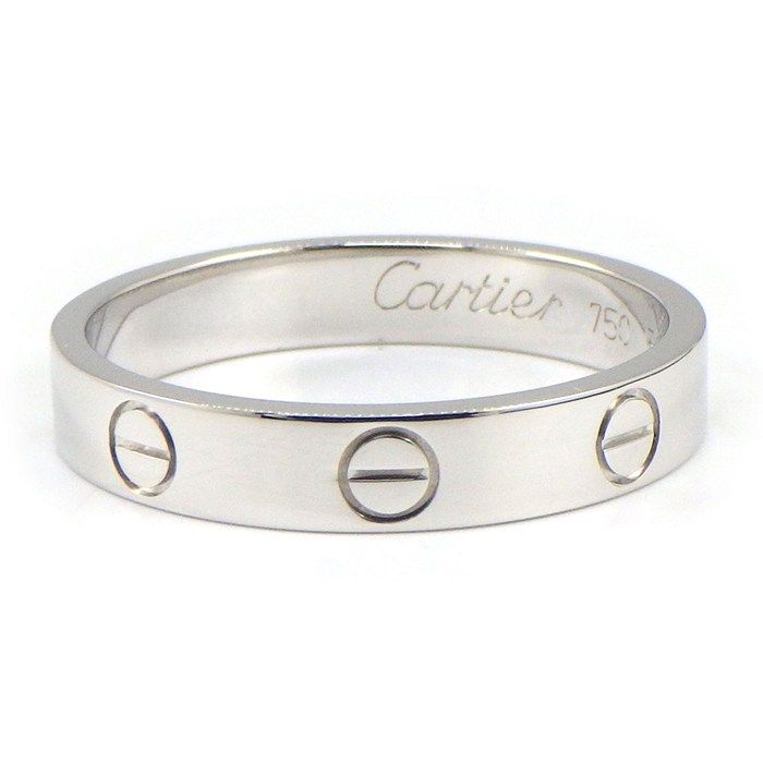 カルティエ Cartier リング ラブ スモールモデル SM K 18 WG 16号 56