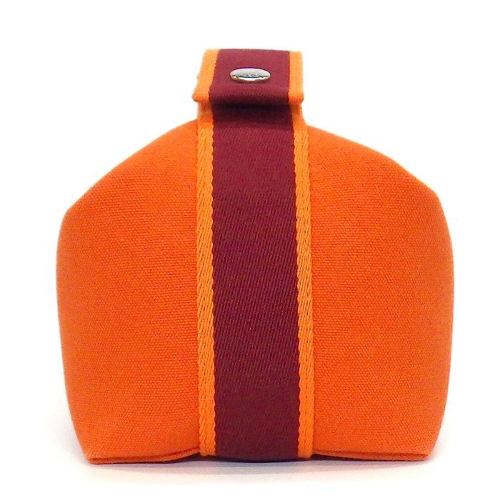  エルメス HERMES バス用ポーチ ハンドバッグ ブリッド ア ブラック PM オランジュ フー コットン シルバー金具 その他 バッグ