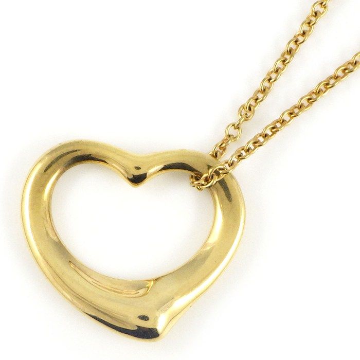 ティファニー Tiffany - Co. ネックレス オープンハート K18YG