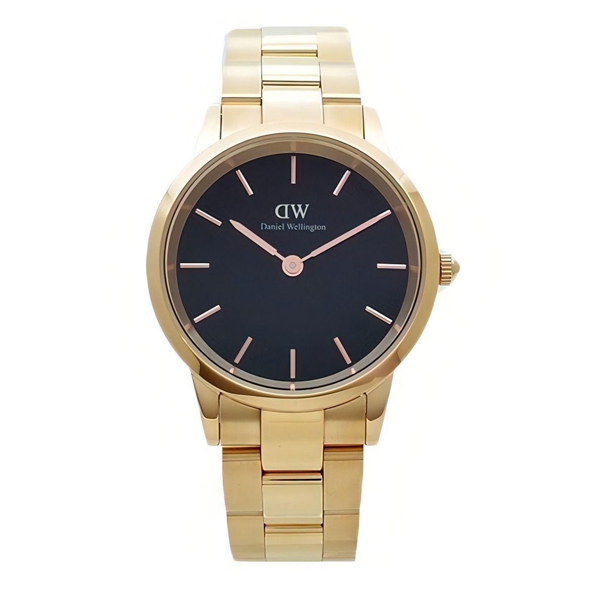 ダニエルウェリントン DANIEL WELLINGTON 腕時計 Iconic Link Black Rose G 32 アイコニック リンク ブラック ローズゴールド シンプル アナログ 人気 ブランド おしゃれ 誕生日 プレゼント ギフト
