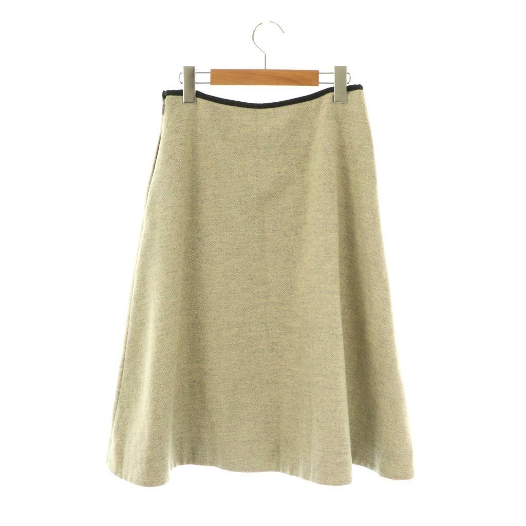 マーガレットハウエル 21AW ペイズリースカート PAISLEY COTTON LINEN