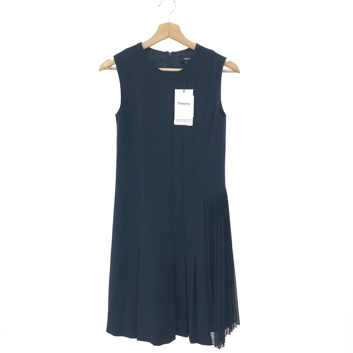 theory セオリー アシンメトリープリーツドレス サイズ:0 23年  